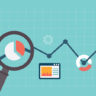 Flat vector illustration of web analytics