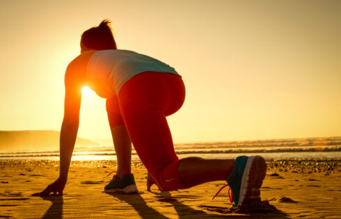 Fitness woman ready for running